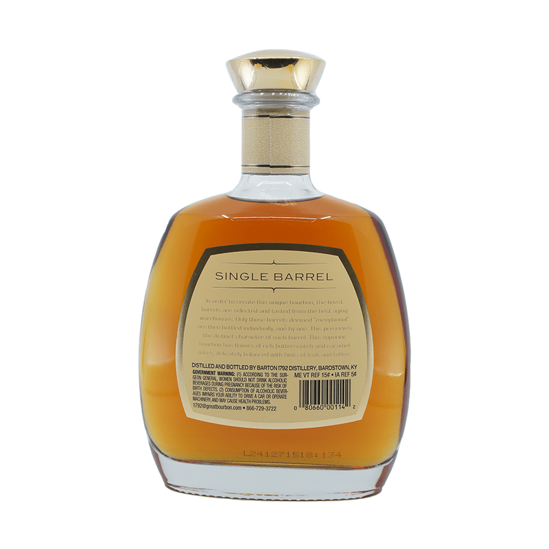 1792 Single Barrel Kentucky Straight Bourbon Whiskey - ForWhiskeyLovers.com