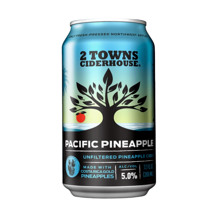 2 Towns Ciderhouse Pacific Pineapple Cider 6-Pack - ForWhiskeyLovers.com