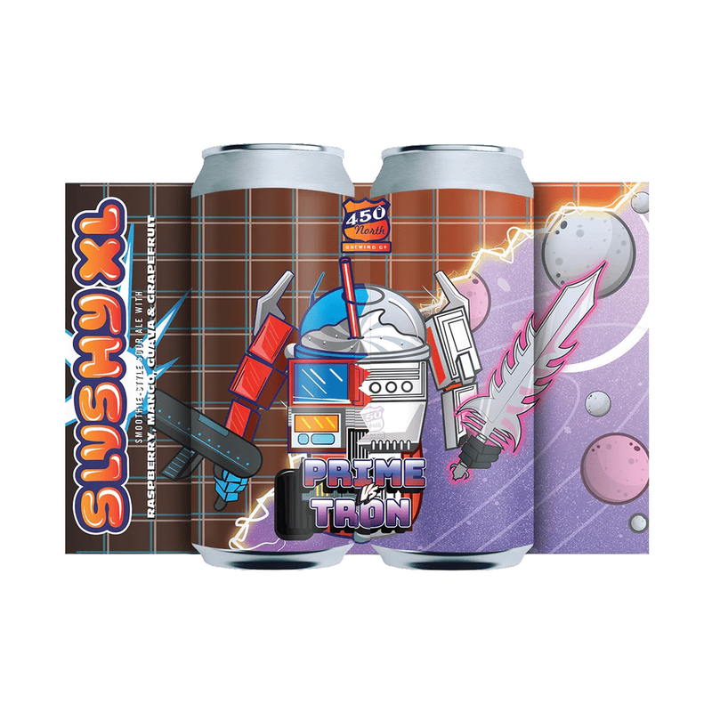 450 North Brewing Co. Prime vs Tron Slushy XL Sour Ale Beer 4-Pack - ForWhiskeyLovers.com