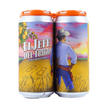 8one8 Brewing 'El Jefe del Trigo' Citrus Wheat Ale Beer 4-Pack - ForWhiskeyLovers.com