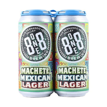 8one8 Brewing 'Machete Mexican Lager' Beer 4-Pack - ForWhiskeyLovers.com