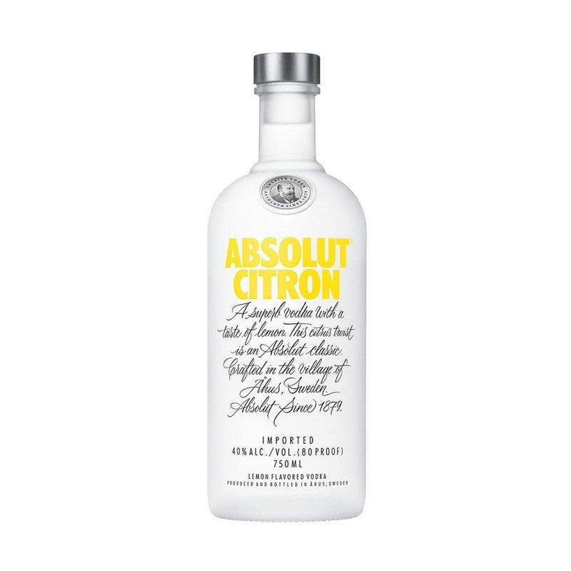 Absolut Citron Lemon Flavored Vodka - ForWhiskeyLovers.com
