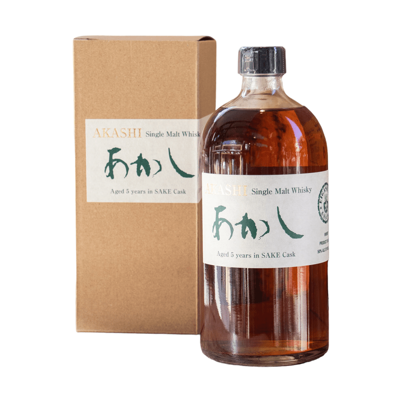 Akashi 5 Year Old Sake Cask Single Malt Japanese Whisky - ForWhiskeyLovers.com