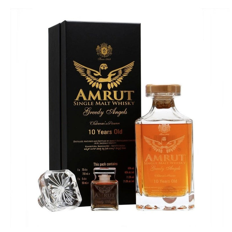 Amrut Greedy Angels 10 Year Old Chairman's Reserve Indian Single Malt Whisky - ForWhiskeyLovers.com