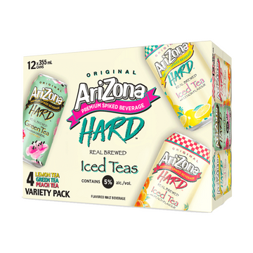 Arizona Hard Tea Variety 12 Pack - ForWhiskeyLovers.com