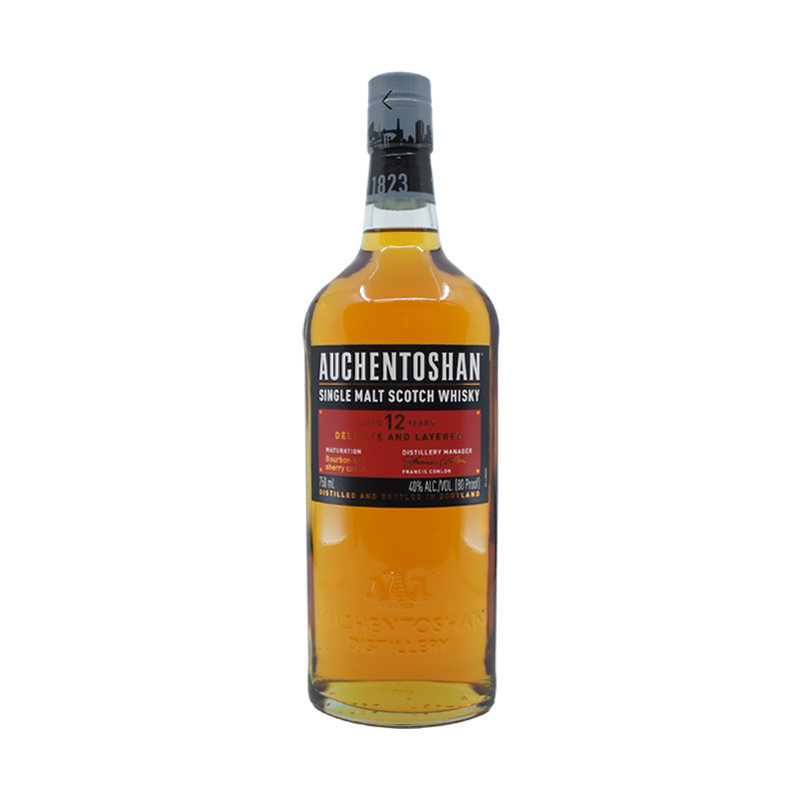 Auchentoshan 12 YO Triple Distilled Single Malt Whisky 750mL - ForWhiskeyLovers.com