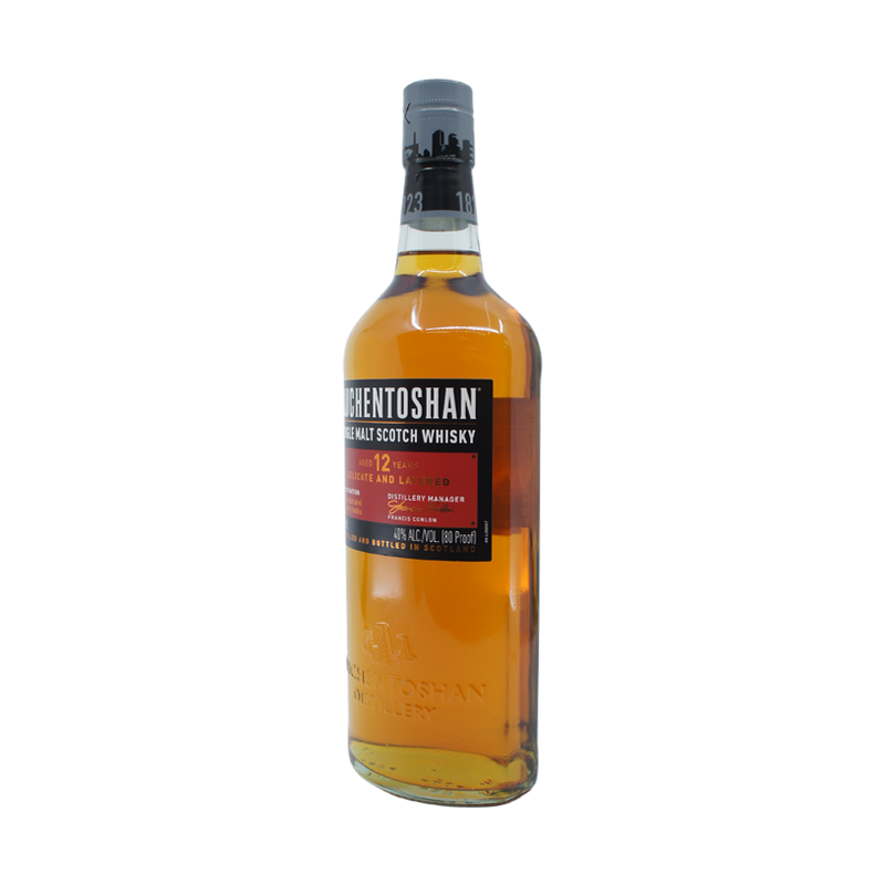 Auchentoshan 12 YO Triple Distilled Single Malt Whisky 750mL - ForWhiskeyLovers.com