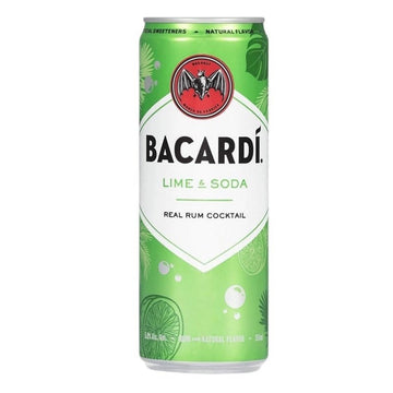 Bacardí Lime & Soda Rum Cocktail 4-Pack - ForWhiskeyLovers.com