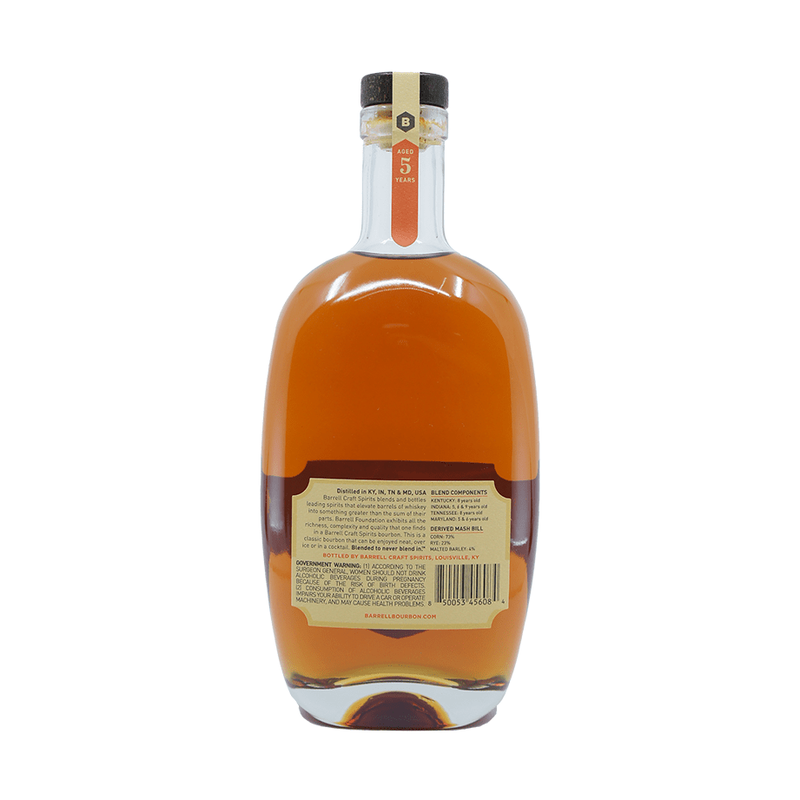 Barrell Bourbon 'Foundation' 5 Year Old Blended Straight Bourbon Whiskey - ForWhiskeyLovers.com