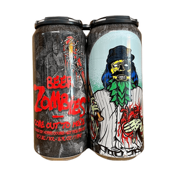 Beer Zombies Brewing Co. 'Come Out To Haze' DIPA Beer 4-Pack - ForWhiskeyLovers.com