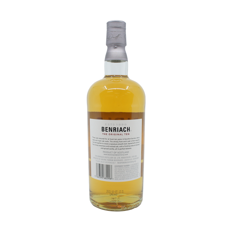 Benriach 10 Year Old 'The Original Ten' Three Cask Matured Speyside Single Malt Scotch Whisky - ForWhiskeyLovers.com