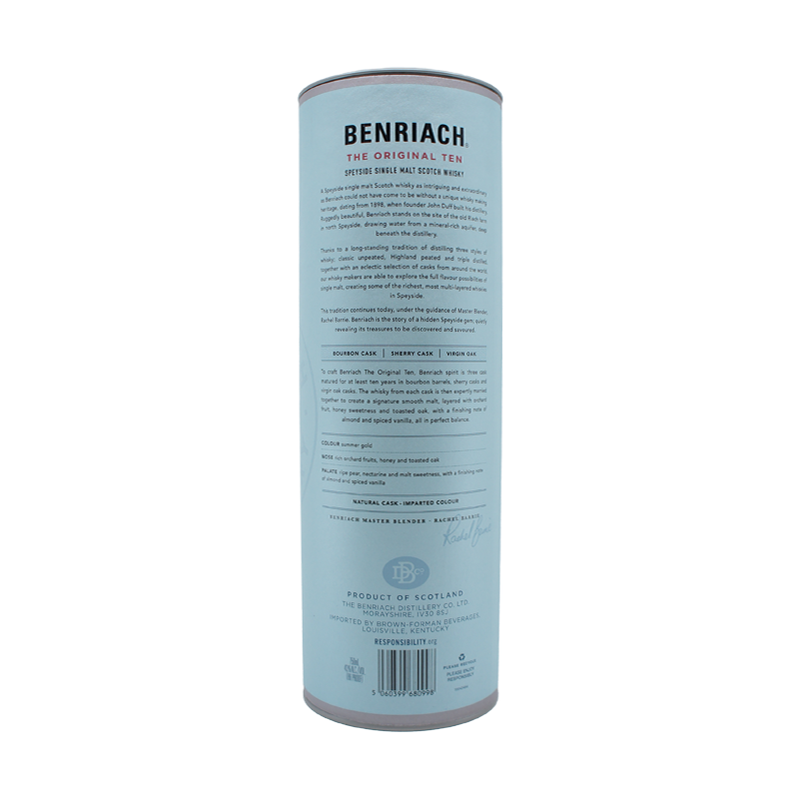 Benriach 10 Year Old 'The Original Ten' Three Cask Matured Speyside Single Malt Scotch Whisky - ForWhiskeyLovers.com