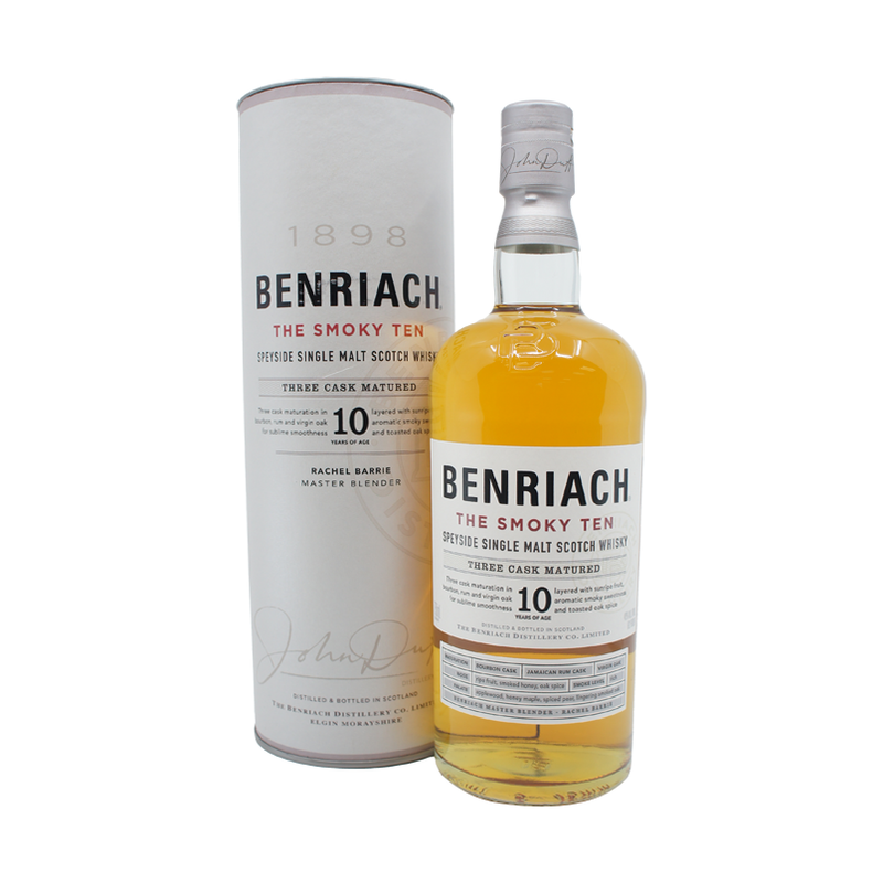 Benriach 10 Year Old 'The Smoky Ten' Speyside Single Malt Scotch Whisky - ForWhiskeyLovers.com