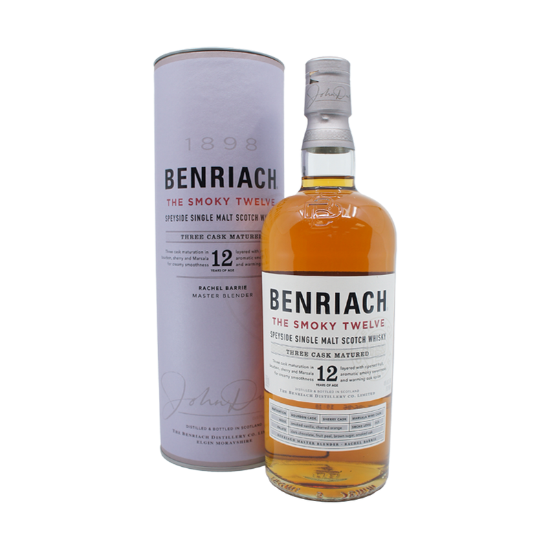 Benriach 12 Year Old 'The Smoky Twelve' Speyside Single Malt Scotch Whisky - ForWhiskeyLovers.com