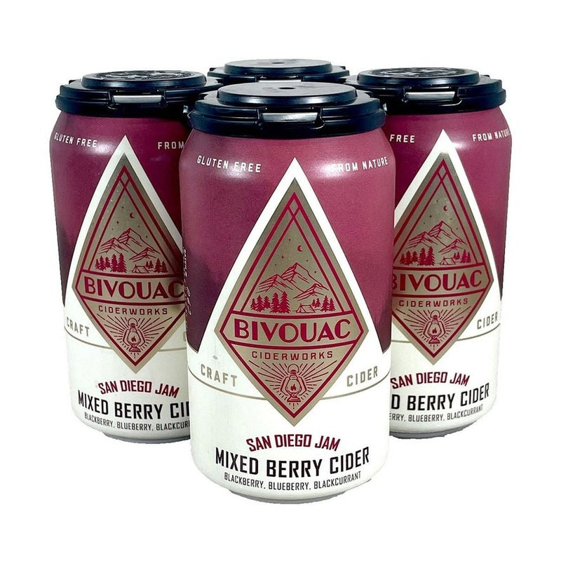 Bivouac Ciderworks 'San Diego Jam' Mixed Berry Cider 4-Pack - ForWhiskeyLovers.com