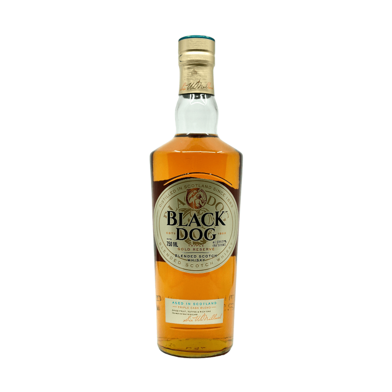 Black Dog 12 Years Old Deluxe Gold Reserve Blended Scotch Whisky - ForWhiskeyLovers.com