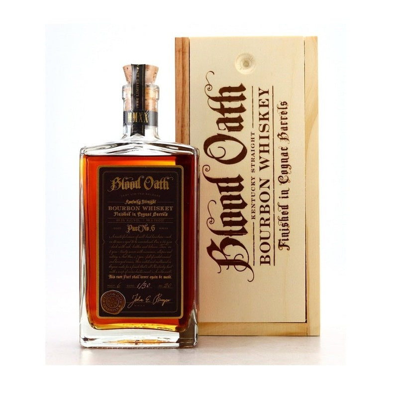Blood Oath Pact No. 6 Cognac Barrels Finish Kentucky Straight Bourbon Whiskey - ForWhiskeyLovers.com