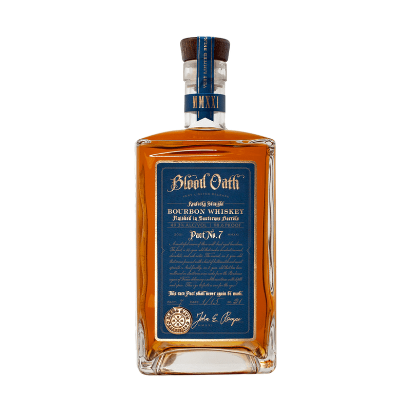 Blood Oath Pact No. 7 Sauternes Wine Finish Kentucky Straight Bourbon Whiskey - ForWhiskeyLovers.com