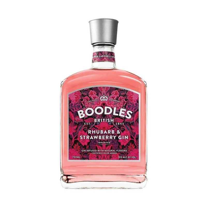 Boodles British Rhubarb & Strawberry Gin - ForWhiskeyLovers.com