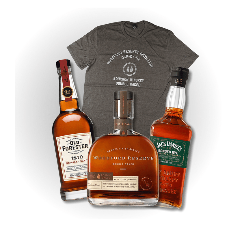 Bourbon and Rye Delights Bundle With XL Brown T-Shirt - ForWhiskeyLovers.com
