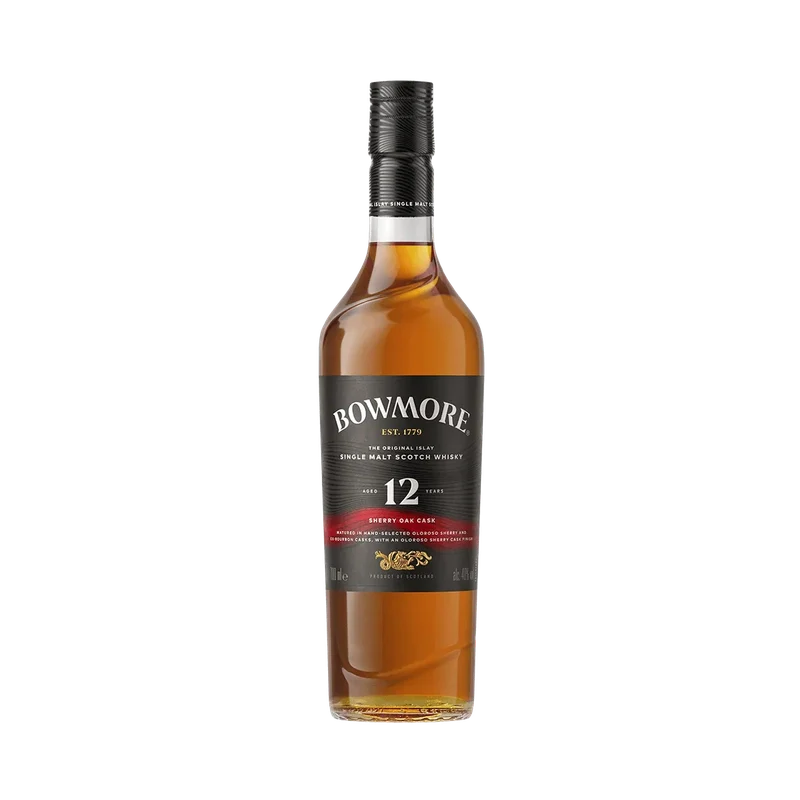 Bowmore 12 Year Old Sherry Oak Cask Single Malt Scotch Whisky - ForWhiskeyLovers.com