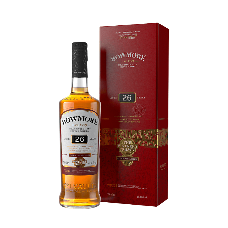 Bowmore 26 Year Old The Vintner’s Trilogy #2 French Oak Barrique Islay Single Malt Scotch Whisky - ForWhiskeyLovers.com