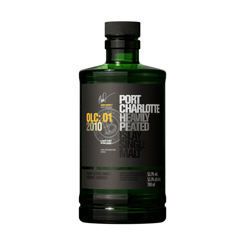Bruichladdich Port Charlotte OLC: 01 2010 Heavily Peated Islay Single Malt Scotch Whisky - ForWhiskeyLovers.com