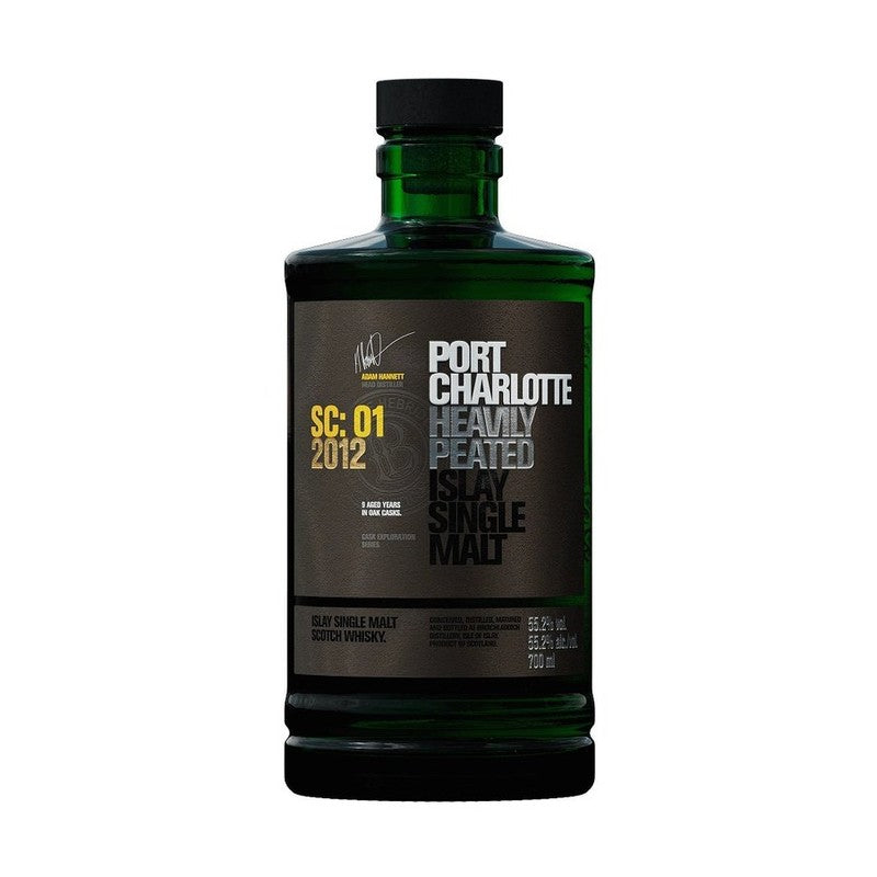 Bruichladdich Port Charlotte SC:01 2012 Heavily Peated Islay Single Malt Scotch Whisky - ForWhiskeyLovers.com
