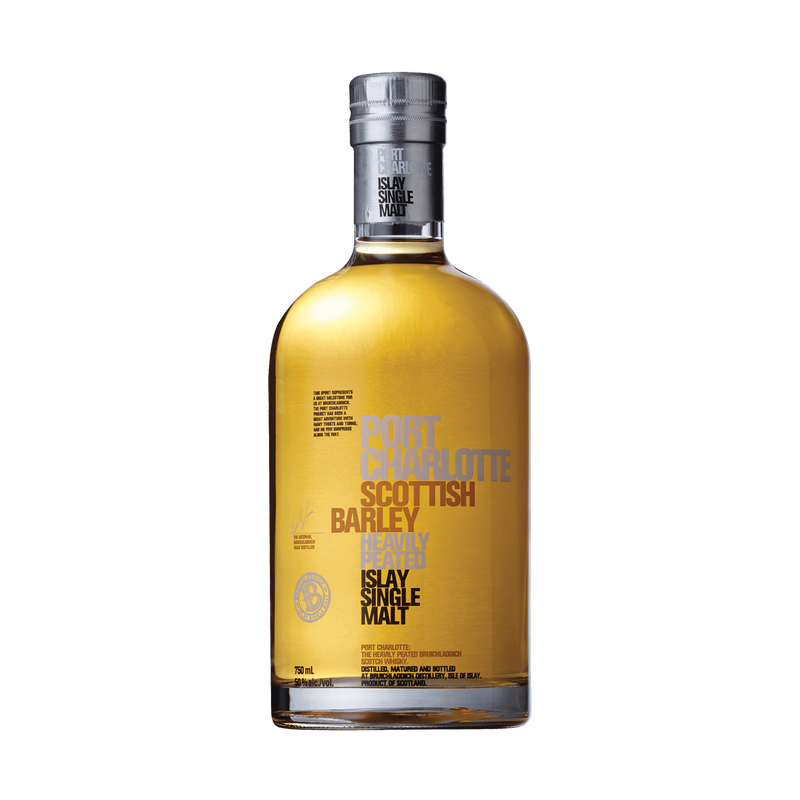 Bruichladdich Port Charlotte Scottish Barley Heavily Peated Islay Single Malt Scotch Whisky - ForWhiskeyLovers.com