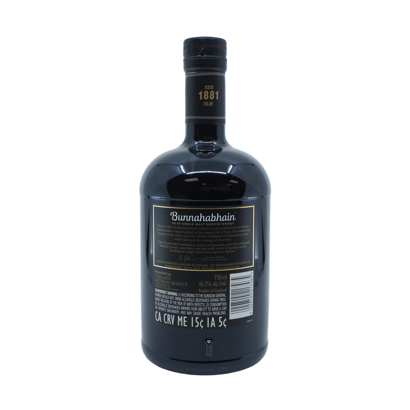 Bunnahabhain 12 Year Old Single Malt Scotch Whisky 750ml - ForWhiskeyLovers.com