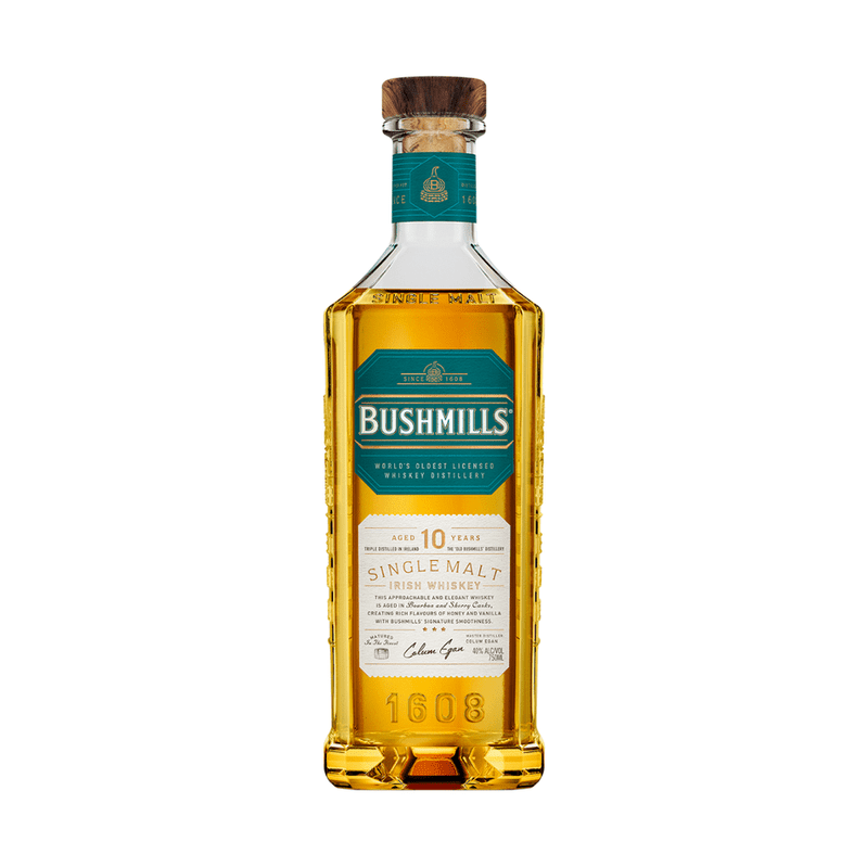 Bushmills 10 Year Old Single Malt Irish Whiskey - ForWhiskeyLovers.com
