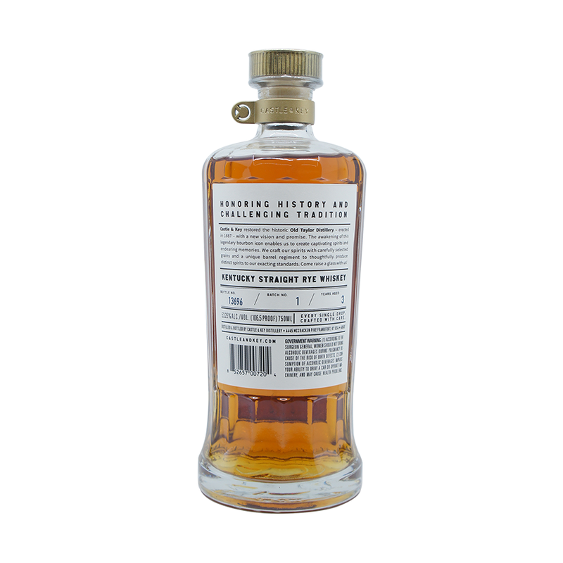 Castle & Key 'Restoration' 2022 Kentucky Straight Rye Whiskey - ForWhiskeyLovers.com