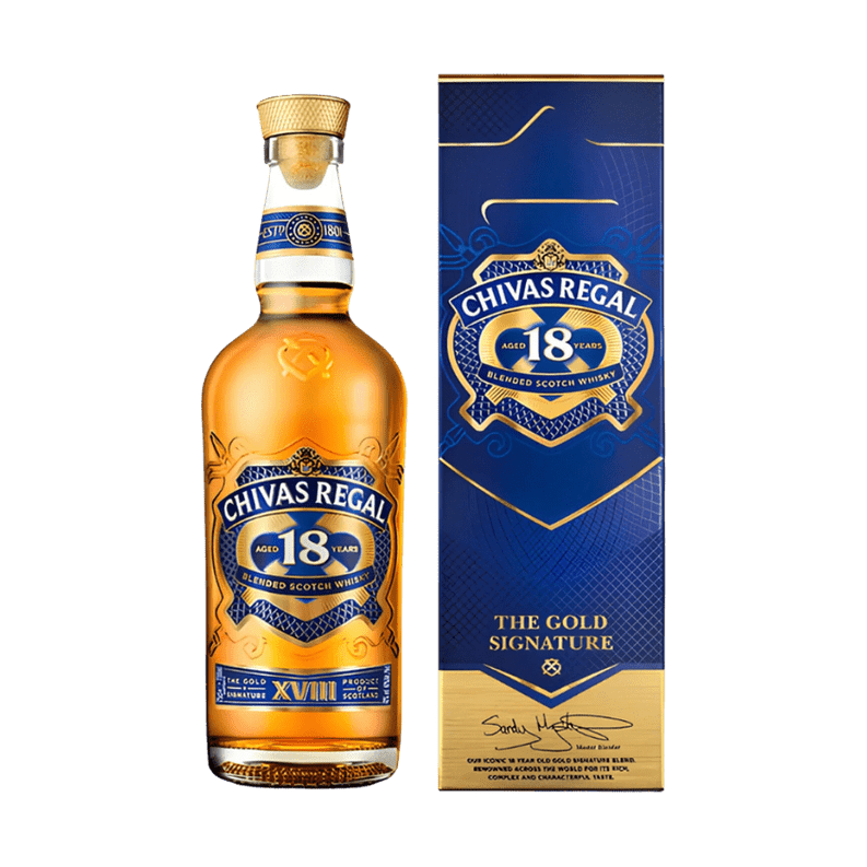 Chivas Regal Gold Signature 18 Year Old Blended Scotch Whisky - ForWhiskeyLovers.com