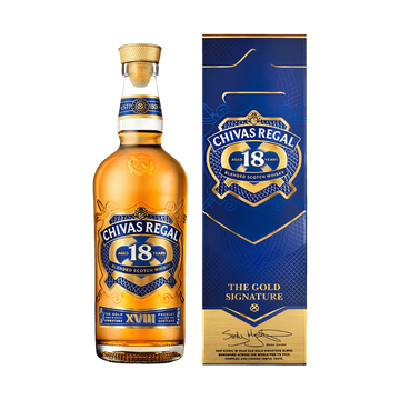 Chivas Regal Gold Signature 18 Year Old Blended Scotch Whisky - ForWhiskeyLovers.com
