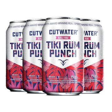 Cutwater Bali Hai Tiki Rum Punch 4-Pack Cocktail - ForWhiskeyLovers.com