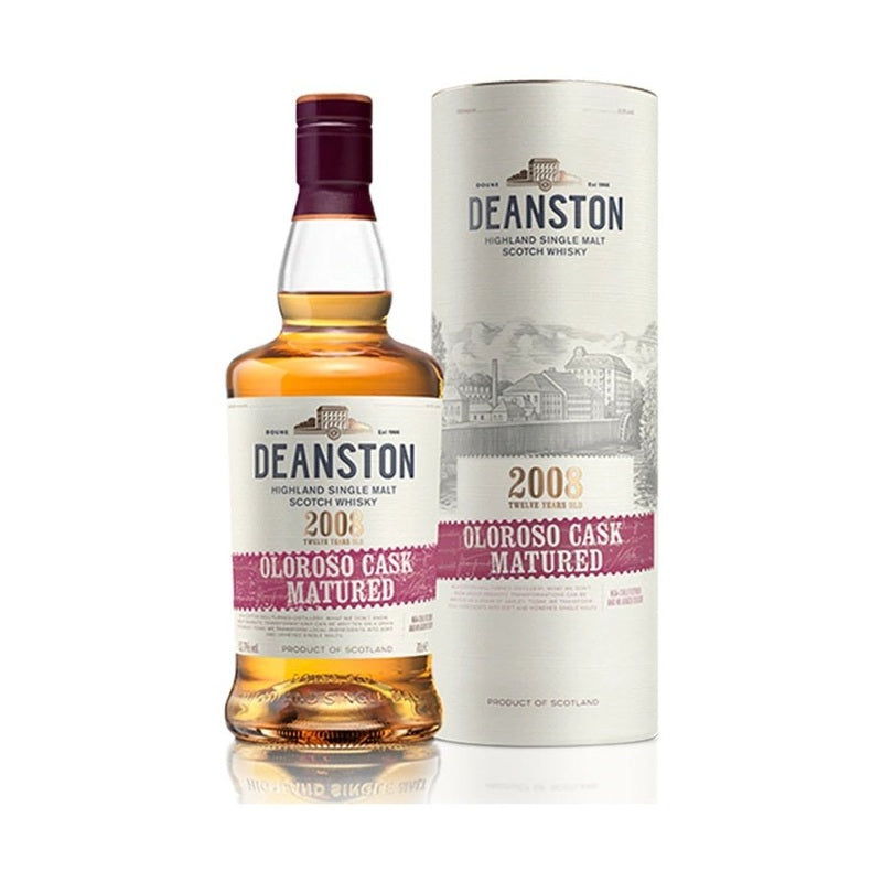 Deanston 12 Year Old Oloroso Cask Matured 2008 Highland Single Malt Scotch Whisky - ForWhiskeyLovers.com