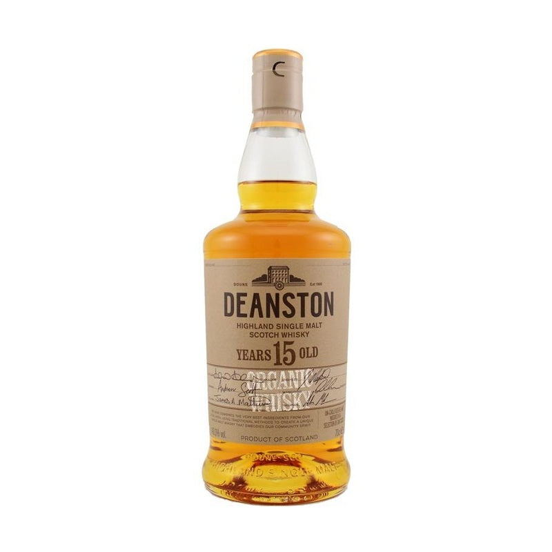 Deanston 15 Year Old Organic Highland Single Malt Scotch Whisky - ForWhiskeyLovers.com