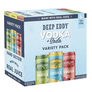 Deep Eddy Vodka + Soda Variety 6-Pack - ForWhiskeyLovers.com