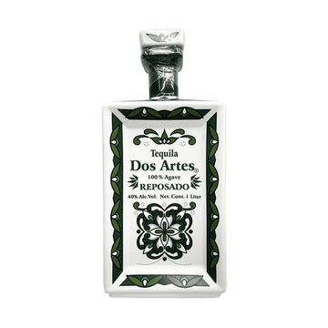 Dos Artes Reposado Green Bottle Tequila Liter - ForWhiskeyLovers.com
