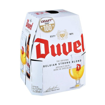Duvel Belgian Strong Blond Beer 4-Pack - ForWhiskeyLovers.com