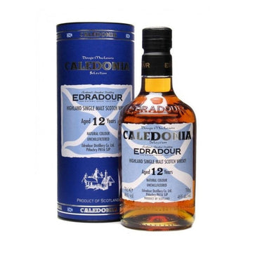 Edradour 12 Year Old Caledonia Highland Single Malt Scotch Whisky - ForWhiskeyLovers.com