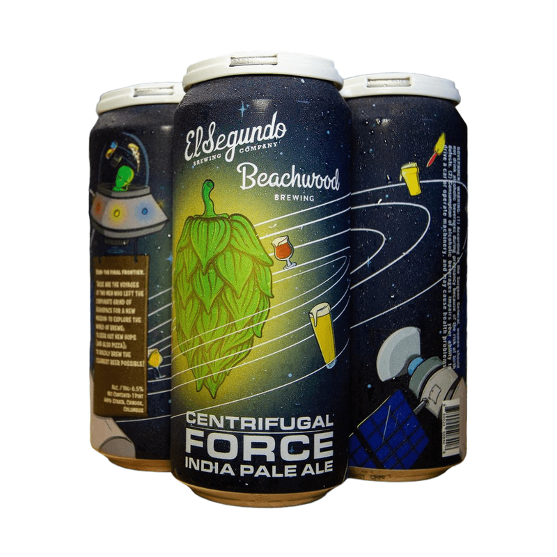 El Segundo Brewing Co. x Beachwood Brew 'Centrifugal Force' IPA Beer 4-Pack - ForWhiskeyLovers.com