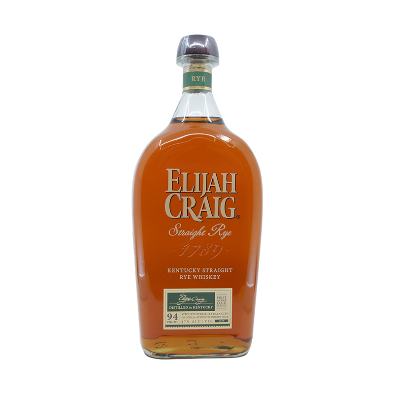 Elijah Craig Straight Rye 1.75 Liter - ForWhiskeyLovers.com