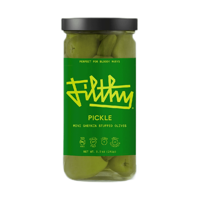 Filthy Pickle Olives Cocktail Garnish 8.5oz - ForWhiskeyLovers.com