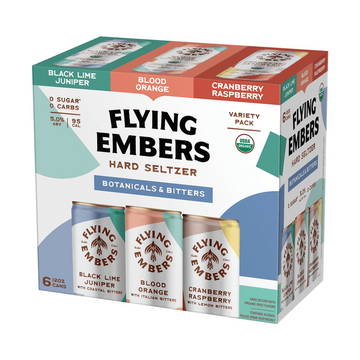 Flying Embers Botanicals & Bitters Hard Seltzer Variety 6-Pack - ForWhiskeyLovers.com