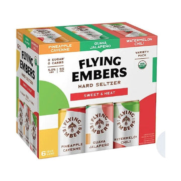 Flying Embers Sweet & Heat Hard Seltzer Variety 6-Pack - ForWhiskeyLovers.com