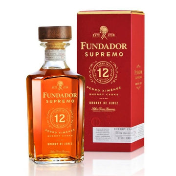 Fundador Supremo 12 Year Old Pedro Ximénez Sherry Casks Brandy de Jerez Liter - ForWhiskeyLovers.com