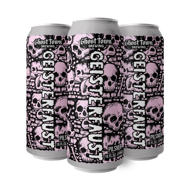 Ghost Town Brewing 'Geisterfaust' Pilsner Beer 4-Pack - ForWhiskeyLovers.com