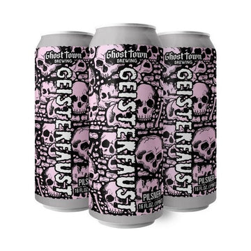 Ghost Town Brewing 'Geisterfaust' Pilsner Beer 4-Pack - ForWhiskeyLovers.com