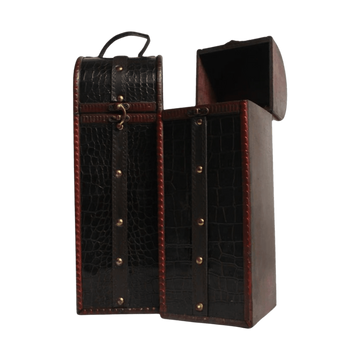 Gift Box - Wooden Alligator Leather Belted - ForWhiskeyLovers.com